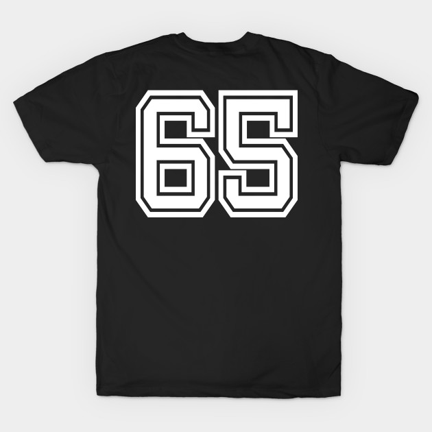 Number 65 for a sports team, group, or community T-Shirt by DariBangAngga